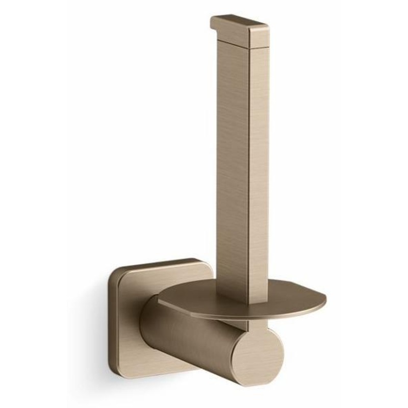 PARALLEL VERTICAL TOILET TISSUE HOLDER – Vibrant Brushed Bronze 23527-BV Kohler