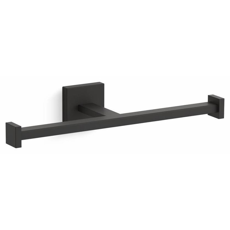 Square Double Toilet Paper Holder – Matte Black 23288-BL Kohler