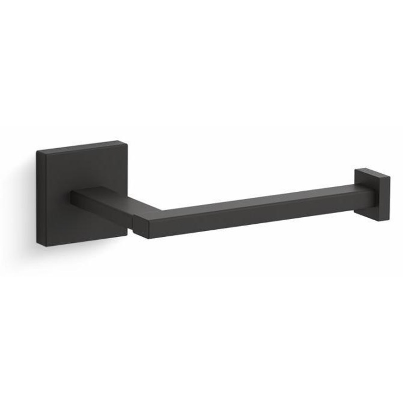 SQUARE TOILET TISSUE HOLDER – Matte Black 23292-BL Kohler