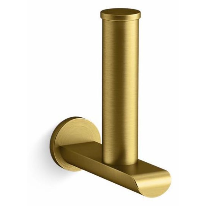 AVID VERTICAL TISSUE HOLDER – Vibrant Brushed Moderne Brass 97502-2MB Kohler