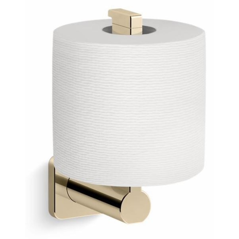 Parallel Vertical toilet paper holder – Vibrant French Gold 23527-AF Kohler
