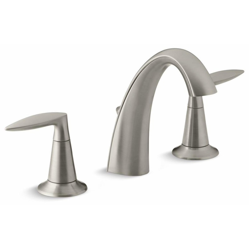 Alteo Widespread Bathroom Faucet 1.2 GPM – Vibrant Brushed Nickel 45102-4-BN Kohler