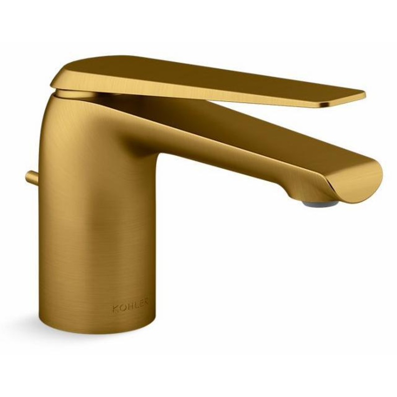 Avid Single Hole Bathroom Faucet 1.2 GPM – Vibrant Brushed Moderne Brass 97345-4-2MB Kohler