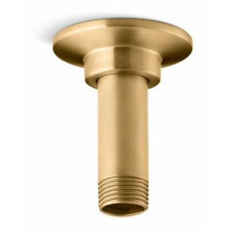 3″ 1-Function Rainhead Arm and Flange – Vibrant Brushed Moderne Brass 7396-2MB Kohler