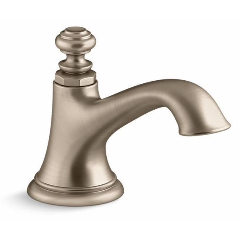 Artifacts Widespread Bathroom Faucet Spout Bell Design 1.2 GPM (Less Handles) – Vibrant Brushed Bronze 72759-BV Kohler