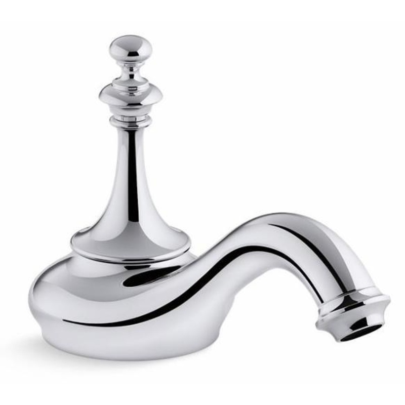 Artifacts Widespread Bathroom Faucet Spout Tea Design 1.2 GPM (Less Handles) – Polished Chrome 72758-CP Kohler