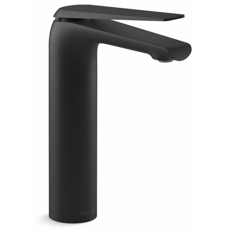 Avid Tall Single Hole Bathroom Faucet 1.2 GPM – Matte Black 97347-4-BL Kohler