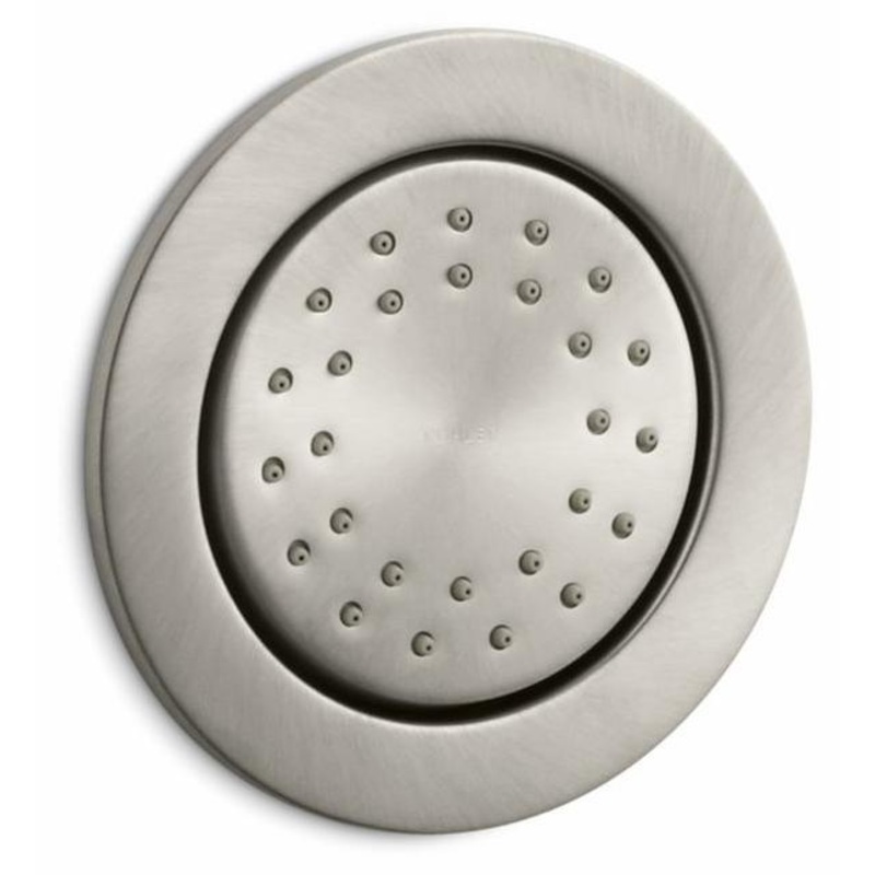 WaterTile Round 27-Nozzle Body Spray – Vibrant Brushed Nickel 77119-BN Kohler