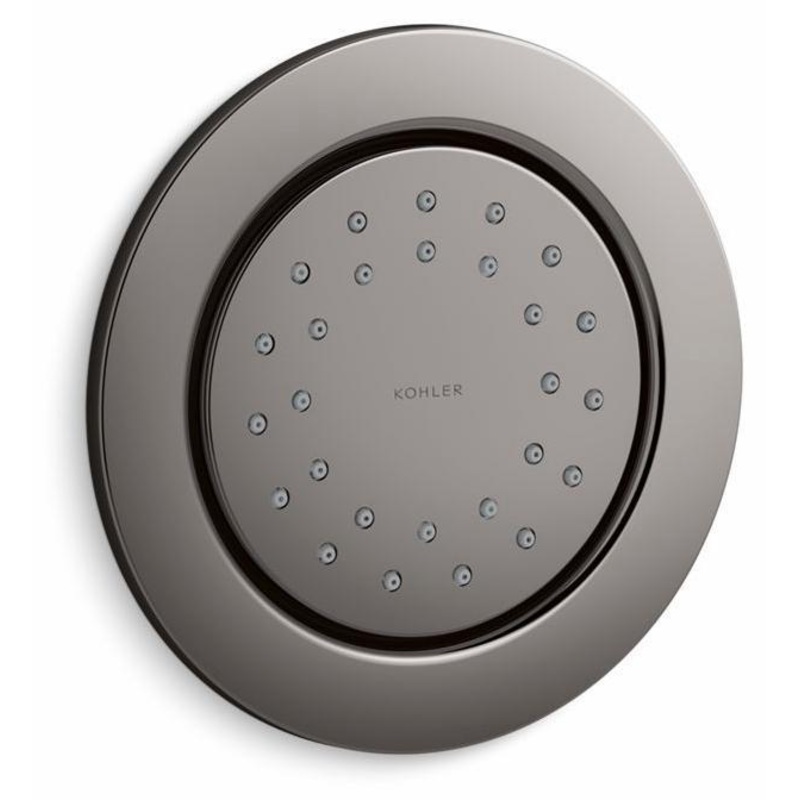 WaterTile Round 27-Nozzle Body Spray – Vibrant Titanium 77119-TT Kohler