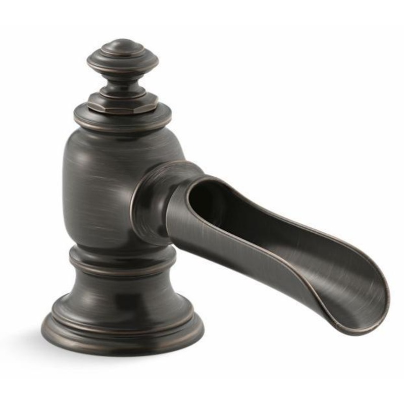 Artifacts Widespread Bathroom Faucet Spout Flume Design 1.2 GPM (Less Handles) – Oil-Rubbed Bronze 72761-2BZ Kohler