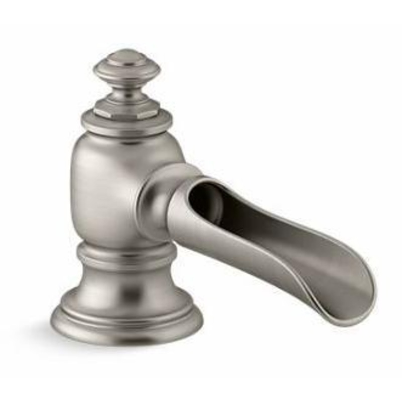 Artifacts Widespread Bathroom Faucet Spout Flume Design 1.2 GPM (Less Handles) – Vibrant Brushed Nickel 72761-BN Kohler