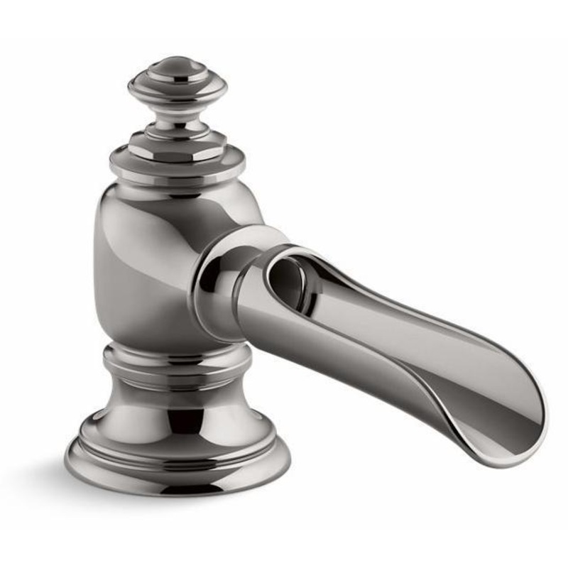 Artifacts Widespread Bathroom Faucet Spout Flume Design 1.2 GPM (Less Handles) – Vibrant Titanium 72761-TT Kohler