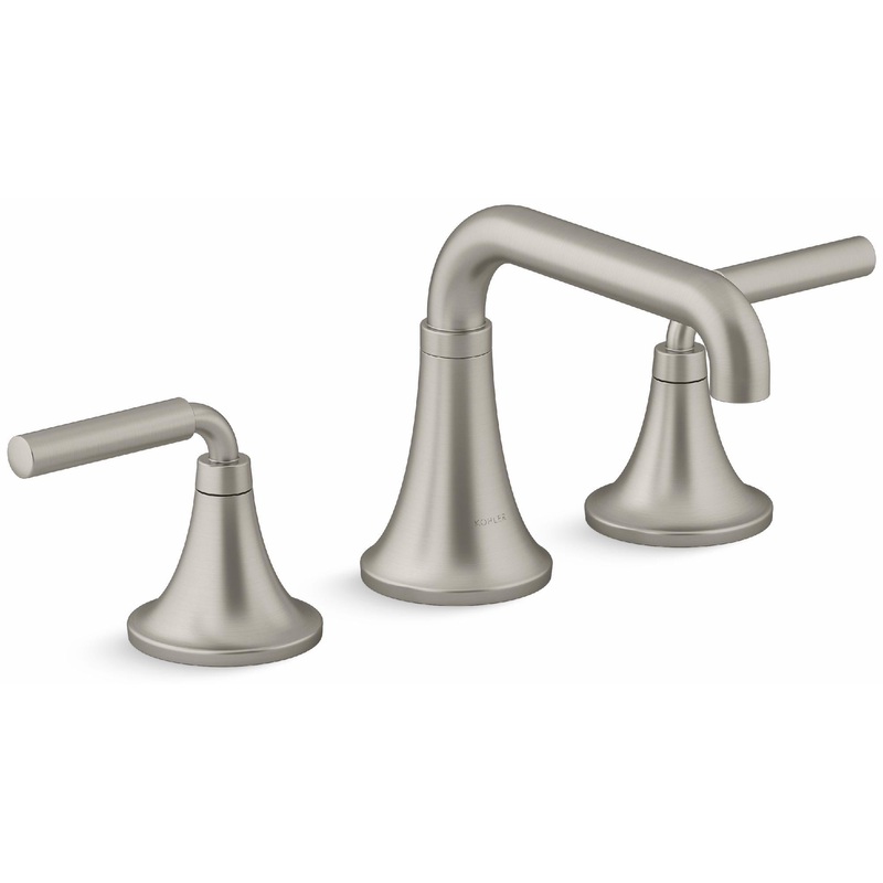 Tone Widespread Bathroom Faucet 0.5 GPM – Vibrant Brushed Nickel 27416-4N-BN Kohler