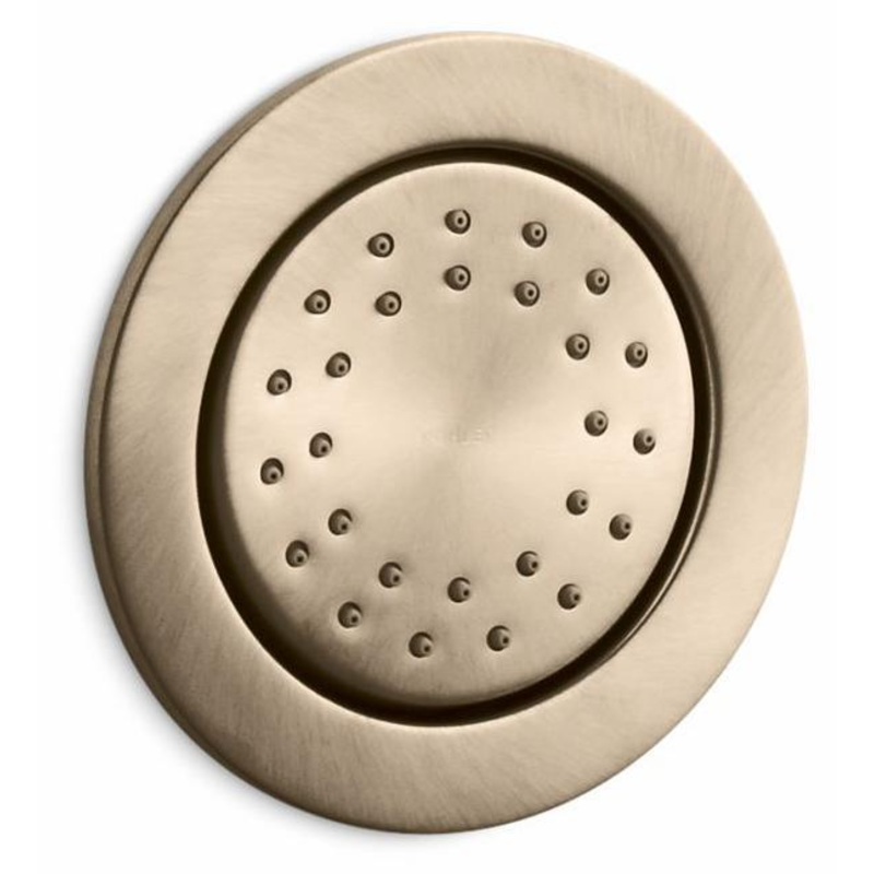 WaterTile Round 27-Nozzle Body Spray – Vibrant Brushed Bronze 77119-BV Kohler