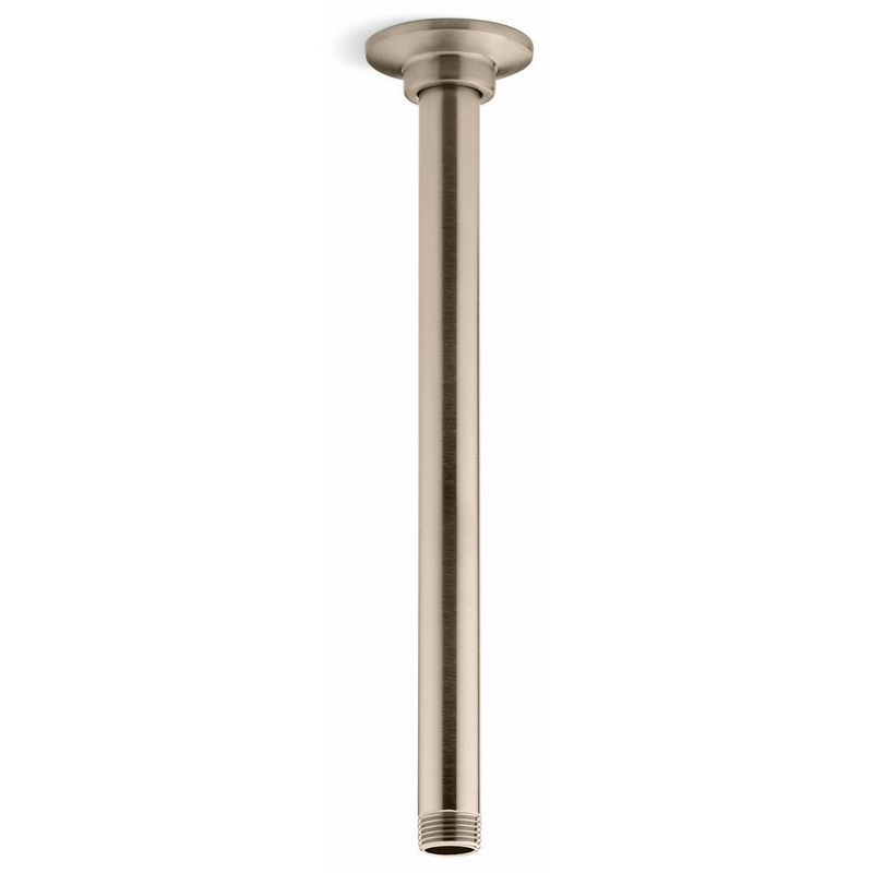 12″ 1-Function Rainhead Arm and Flange – Vibrant Brushed Bronze 7392-BV Kohler