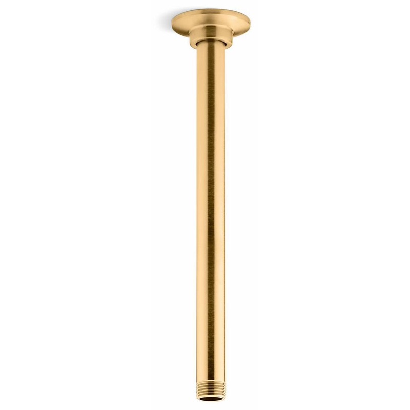 12″ 1-Function Rainhead Arm and Flange – Vibrant Brushed Moderne Brass 7392-2MB Kohler