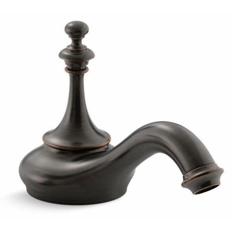 Artifacts Widespread Bathroom Faucet Spout Tea Design 1.2 GPM (Less Handles) – Oil-Rubbed Bronze 72758-2BZ Kohler