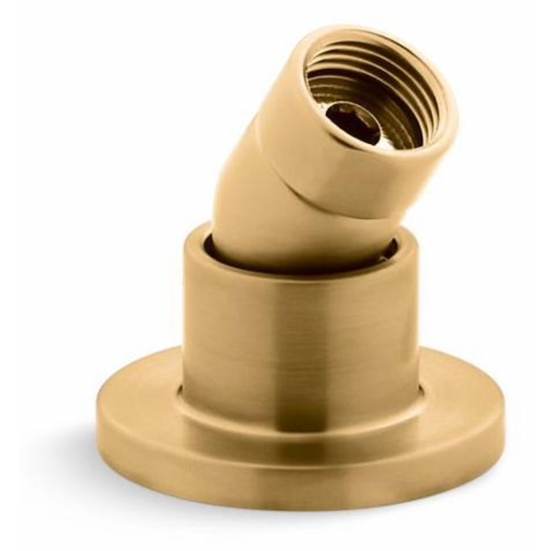 Stillness Deck Mount Hand Shower Holder With Hoses – Vibrant Brushed Moderne Brass 977-2MB Kohler