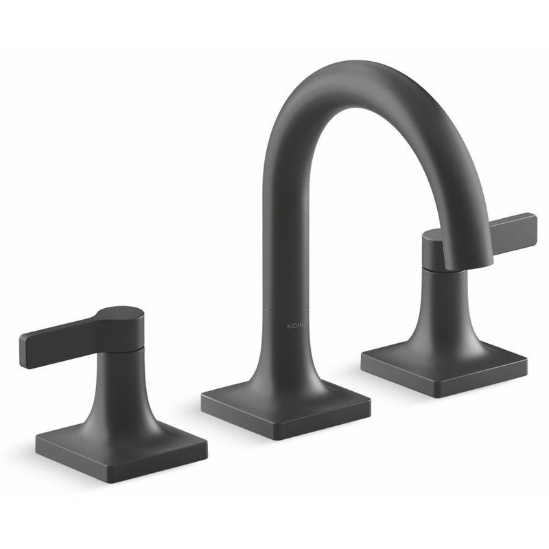 Venza Widespread Bathroom Faucet 1.2 GPM – Matte Black 28125-4-BL Kohler