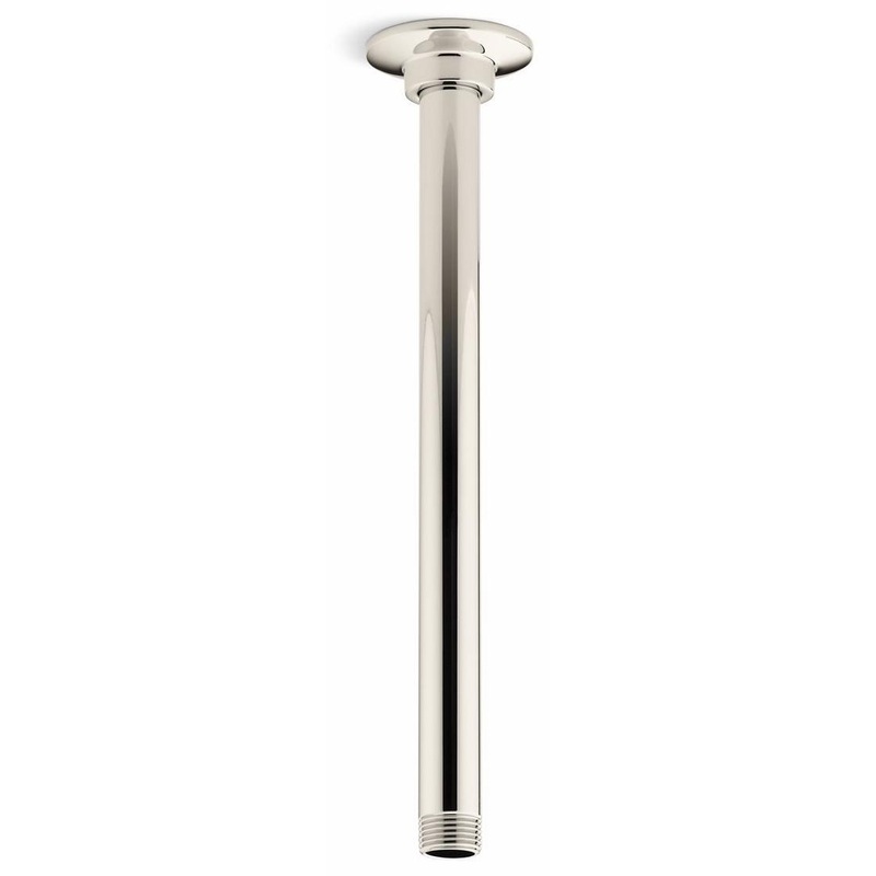 12″ 1-Function Rainhead Arm and Flange – Vibrant Polished Nickel 7392-SN Kohler