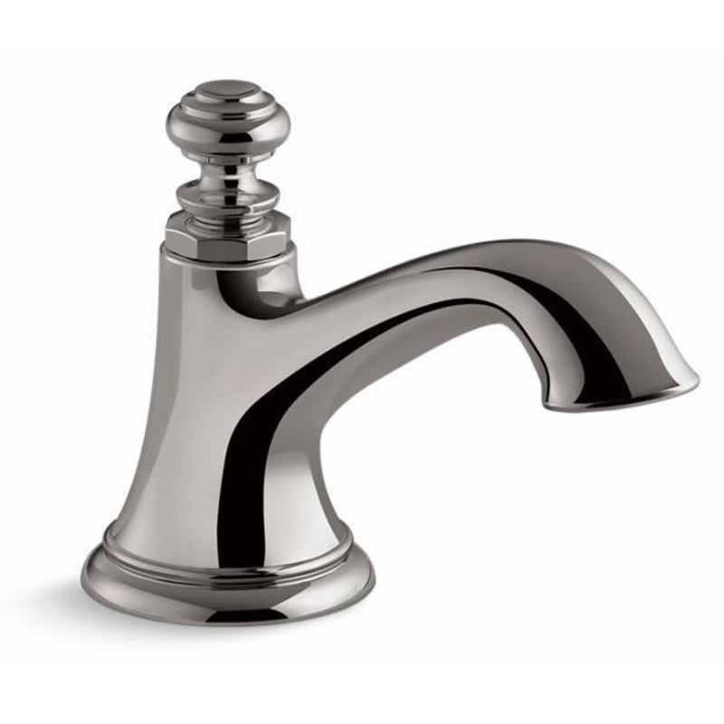 Artifacts Widespread Bathroom Faucet Spout Bell Design 1.2 GPM (Less Handles) – Vibrant Titanium 72759-TT Kohler
