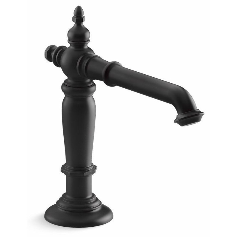 Artifacts Widespread Bathroom Faucet Spout Column Design 1.2 GPM (Less Handles) – Matte Black 72760-BL Kohler
