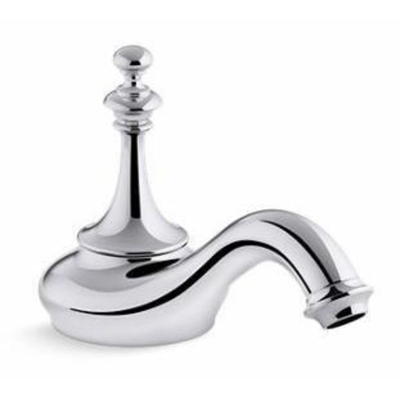 Artifacts Widespread Bathroom Faucet Spout Tea Design 1.2 GPM (Less Handles) – Vibrant Brushed Nickel 72758-BN Kohler