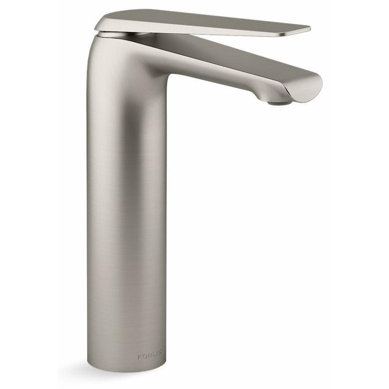 Avid Tall Single Hole Bathroom Faucet 1.2 GPM – Vibrant Brushed Nickel 97347-4-BN Kohler