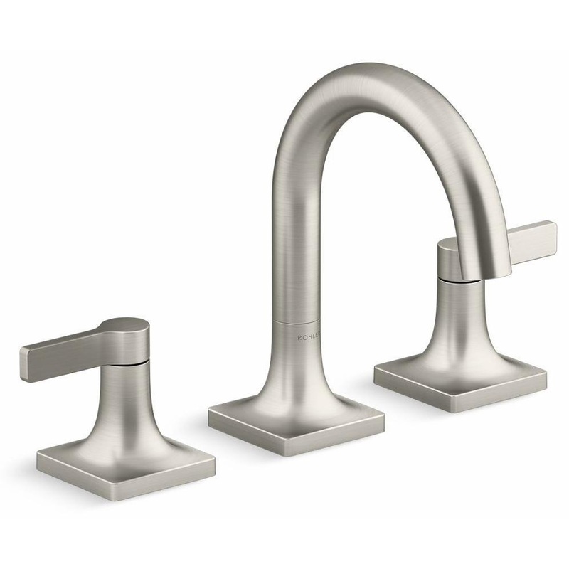 Venza Widespread Bathroom Faucet 1.2 GPM – Vibrant Brushed Nickel 28125-4-BN Kohler