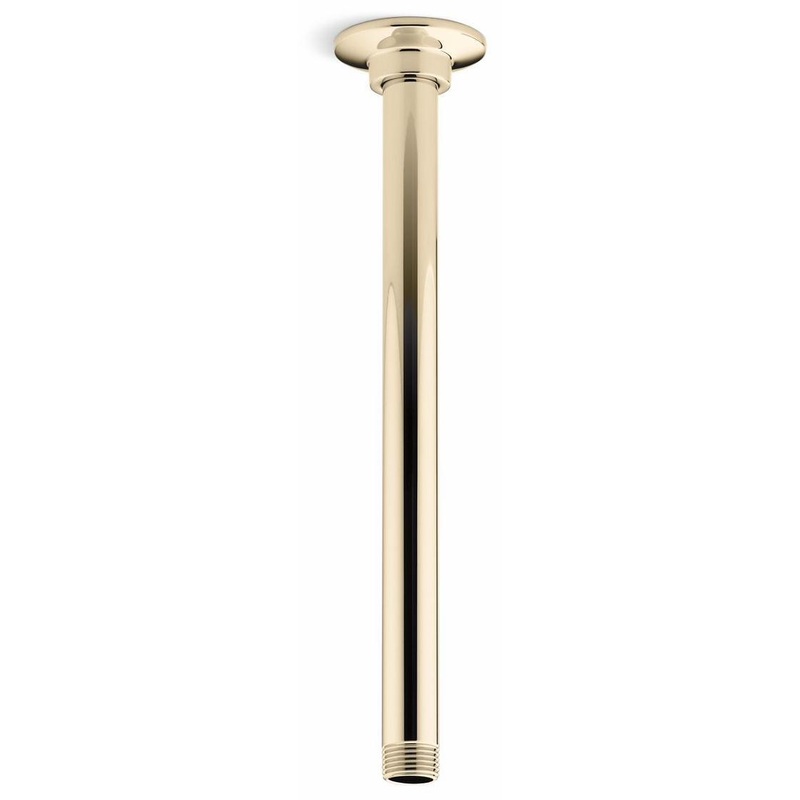 12″ 1-Function Rainhead Arm and Flange – Vibrant French Gold 7392-AF Kohler