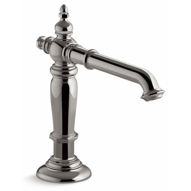 Artifacts Widespread Bathroom Faucet Spout Column Design 1.2 GPM (Less Handles) – Vibrant Titanium 72760-TT Kohler