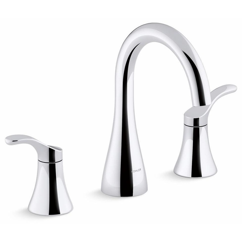 Simplice Widespread Bathroom Faucet 1.2 GPM – Polished Chrome 27390-4-CP Kohler