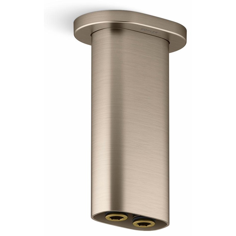 Statement 5″ 2-Function Rainhead Arm and Flange – Vibrant Brushed Bronze 26325-BV Kohler