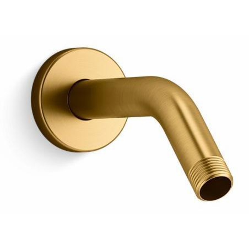 Statement Shower Arm and Flange – Vibrant Brushed Moderne Brass 26318-2MB Kohler