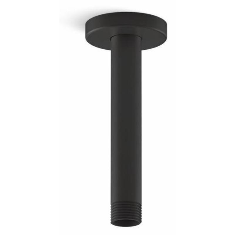 Statement 6″ 1-Function Rainhead Arm and Flange – Matte Black 26320-BL Kohler