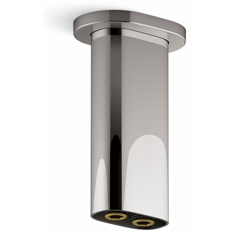 Statement 5″ 2-Function Rainhead Arm and Flange – Vibrant Titanium 26325-TT Kohler