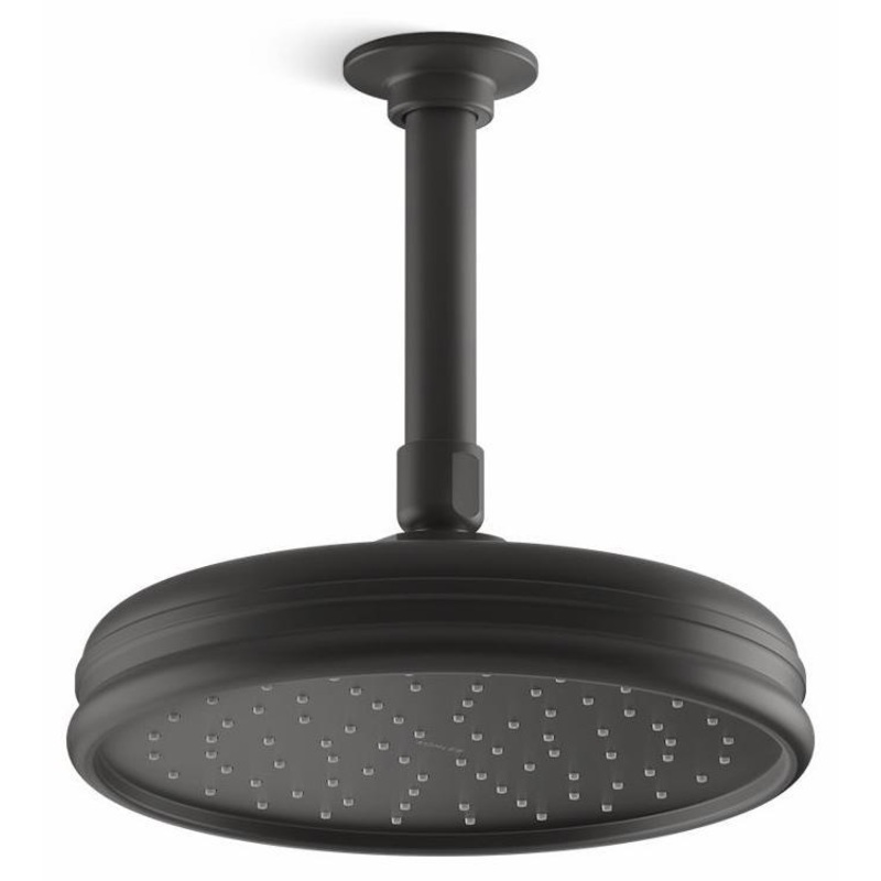8″ 1-Function Rainhead 2.5 GPM – Matte Black 13692-BL Kohler