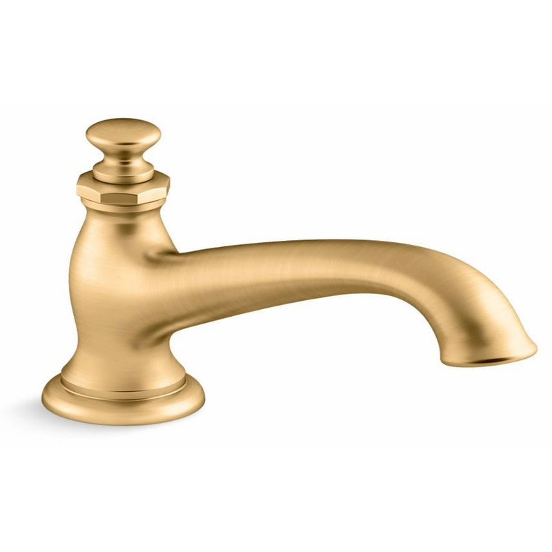 Artifacts Deck Mount Tub Spout With Flare Design – Vibrant Brushed Moderne Brass 72777-2MB Kohler