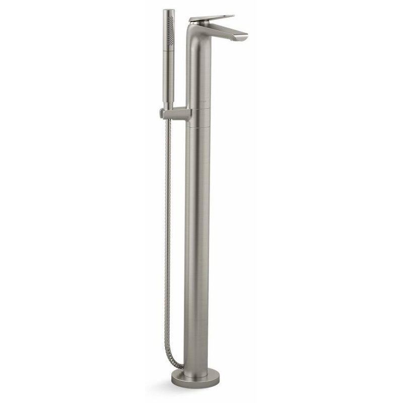 Avid Floor Mount Tub Filler Trim – Vibrant Brushed Nickel T97367-4-BN Kohler