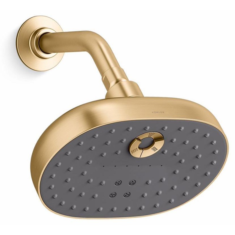 Statement 3-Function Shower Head 2.5 GPM – Vibrant Brushed Moderne Brass 26290-2MB Kohler