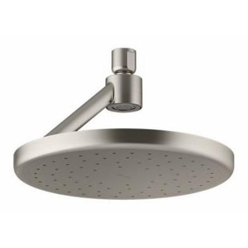 Statement Open Rain Iconic 1-Function Rainhead 2.5 GPM – Vibrant Brushed Nickel 26301-BN Kohler
