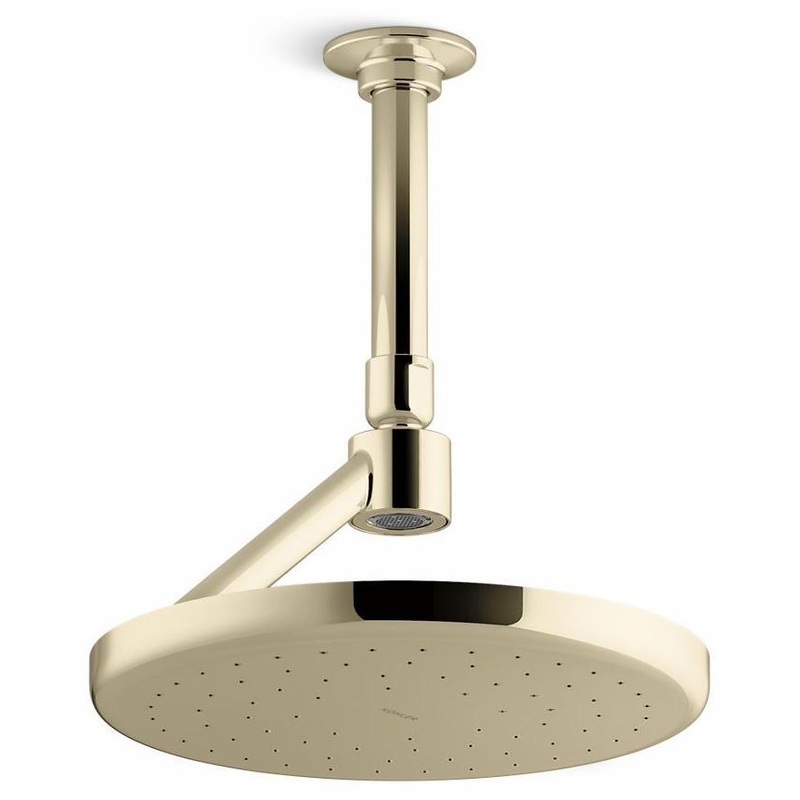Statement Open Rain Iconic 1-Function Rainhead 2.5 GPM – Vibrant French Gold 26301-AF Kohler