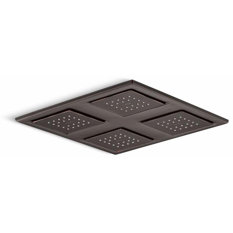 WaterTile Rain Overhead Shower Panel With 4 Sprayheads – Oil-Rubbed Bronze 98740-2BZ Kohler