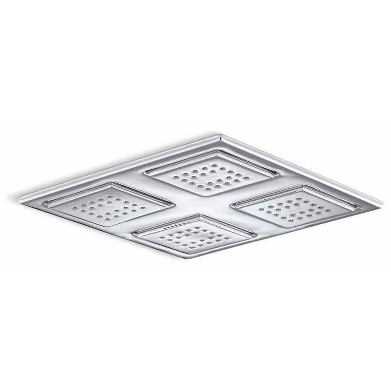 WaterTile Rain Overhead Shower Panel With 4 Sprayheads – Polished Chrome 98740-CP Kohler