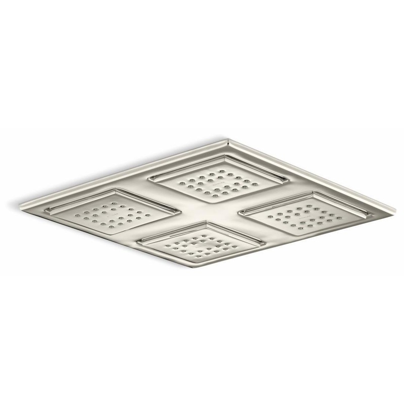 WaterTile Rain Overhead Shower Panel With 4 Sprayheads – Vibrant Polished Nickel 98740-SN Kohler