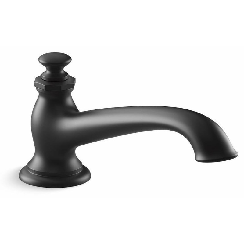 Artifacts Deck Mount Tub Spout With Flare Design – Matte Black 72777-BL Kohler