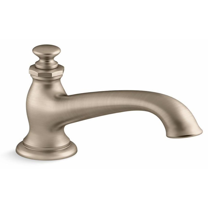 Artifacts Deck Mount Tub Spout With Flare Design – Vibrant Brushed Bronze 72777-BV Kohler