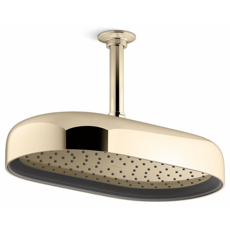Statement 14″ 1-Function Rainhead 2.5 GPM – Vibrant French Gold 26294-AF Kohler