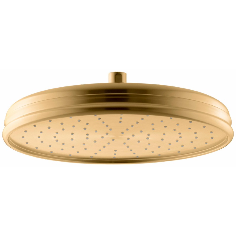Traditional 12″ 1-Function Rainhead 2.5 GPM – Vibrant Brushed Moderne Brass 13694-2MB Kohler