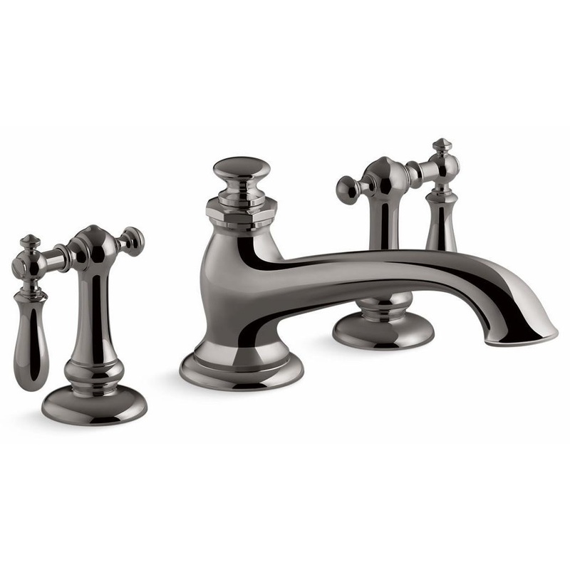 Artifacts Deck Mount Tub Spout With Flare Design – Vibrant Titanium 72777-TT Kohler
